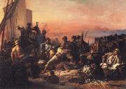 Francois Auguste Biard The Slave Trade oil painting reproduction